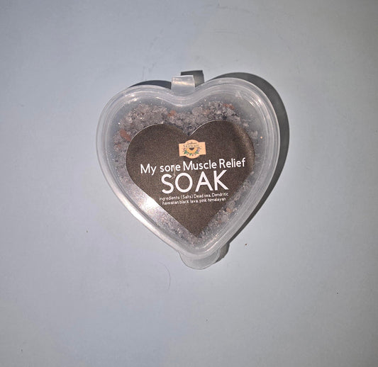 Salt soak Hearts - Muscle pain relief