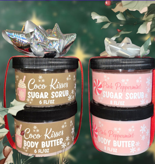 Christmas Gift set - Sugar Scrub & Body Butter